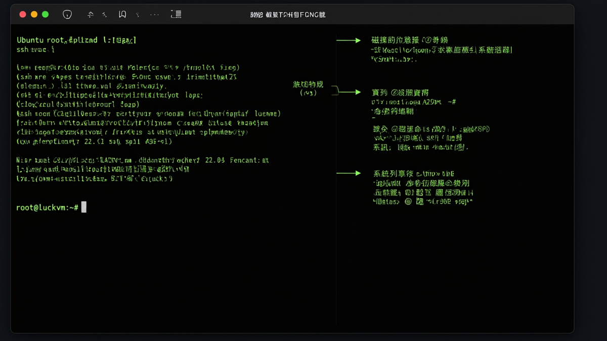 SSH連線成功畫面
